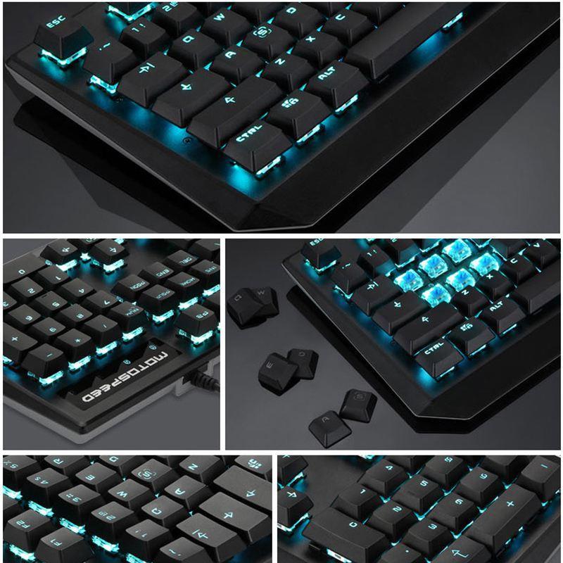 Gaming Mechanical Keyboard Motospeed CK95 Wried 104 Keys Keyboard LED Backlit