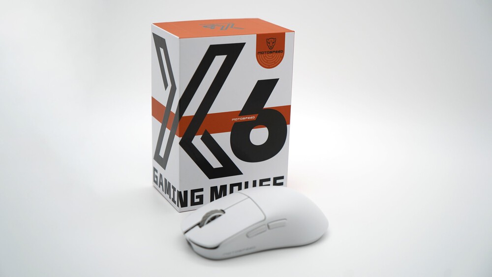 Motospeed X6 MAX 8K Wireless Mouse Lightweight PAW3950 Rechargeable 30000DPI Dual-mode 43g