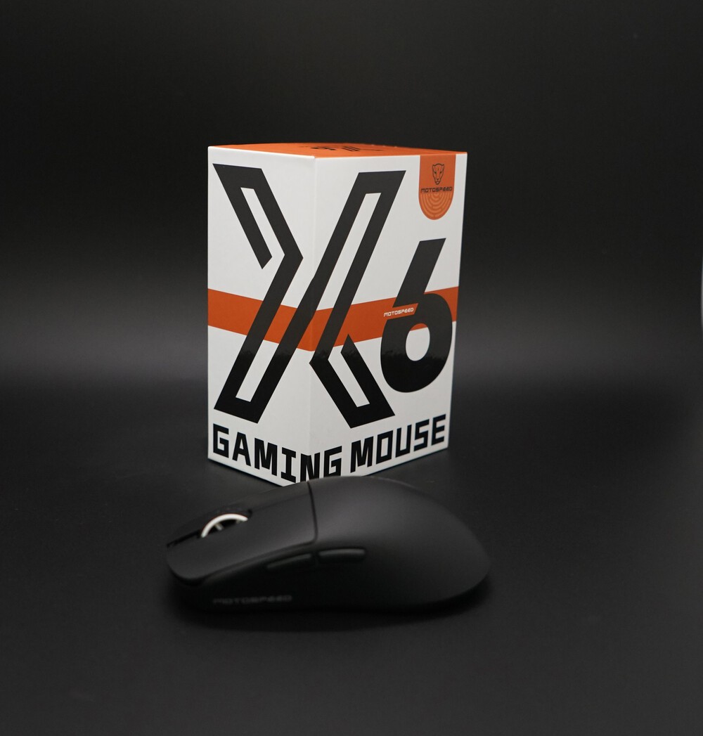 Motospeed X6 MAX 8K Wireless Mouse Lightweight PAW3950 Rechargeable 30000DPI Dual-mode 43g