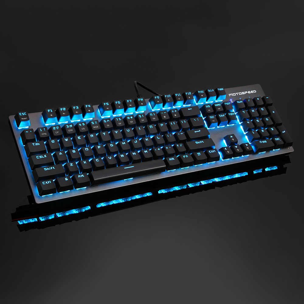 MOTOSPEED CK89 Mechanical Keyboard Gaming Keyboard Wired USB Customized LED RGB Backlit with 104