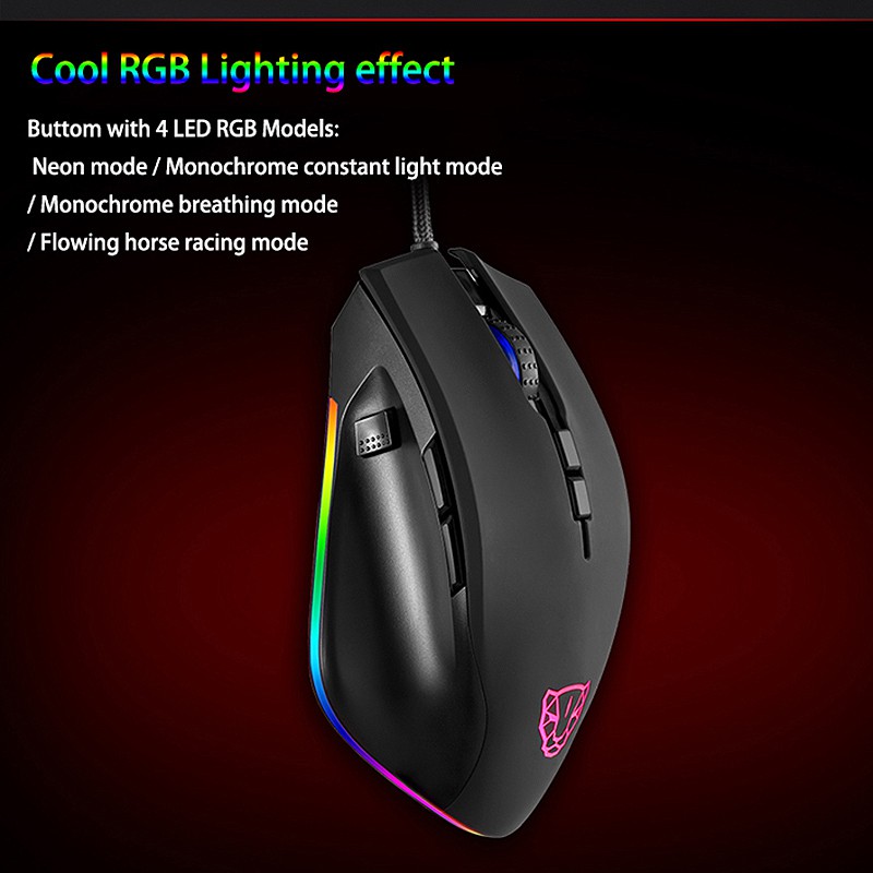 V80 RGB Backlight Gaming Mouse